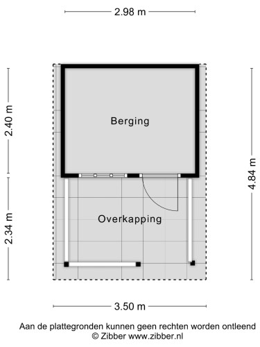 Plattegrond niet in brochure