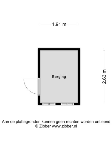 Plattegrond niet in brochure