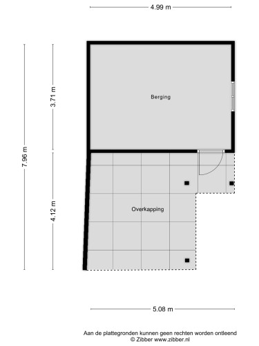 Plattegrond niet in brochure