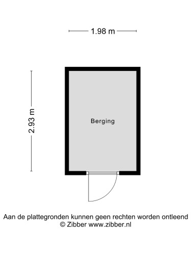 Plattegrond niet in brochure