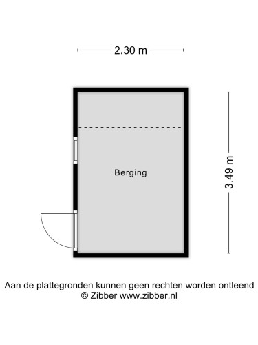 Plattegrond niet in brochure