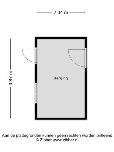 Plattegrond niet in brochure