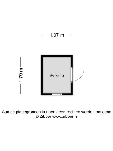 Plattegrond niet in brochure