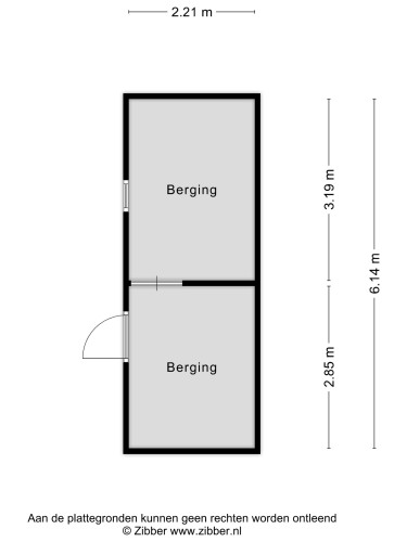 Plattegrond niet in brochure