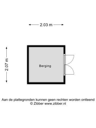 Plattegrond niet in brochure