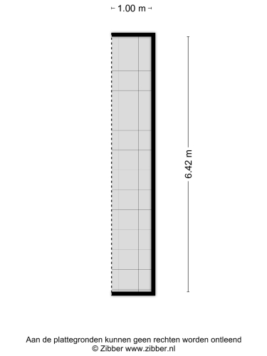 Plattegrond niet in brochure