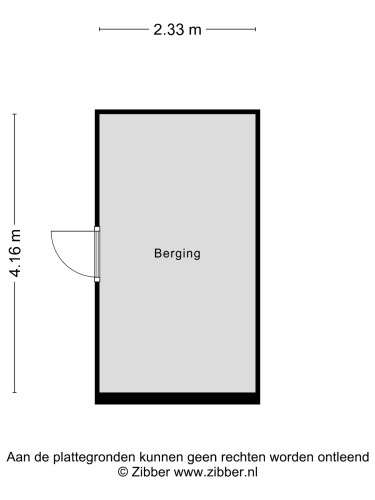 Plattegrond niet in brochure