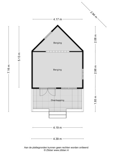 Plattegrond niet in brochure