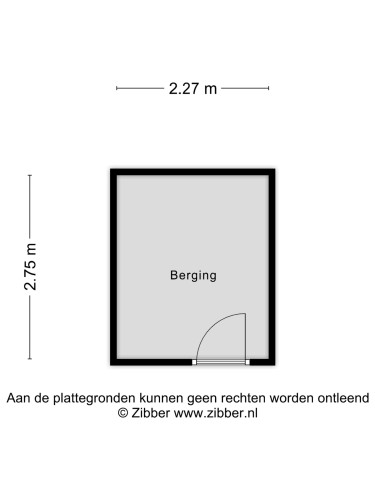Plattegrond niet in brochure