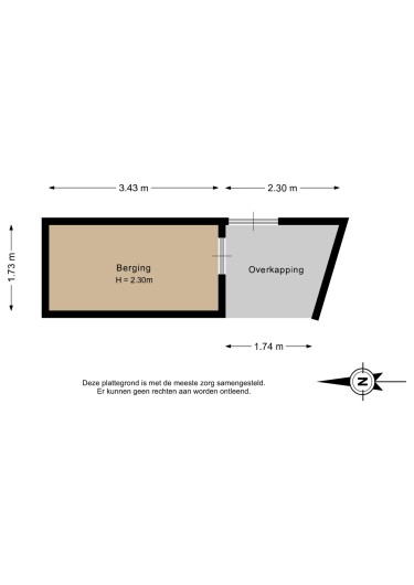 Plattegrond niet in brochure