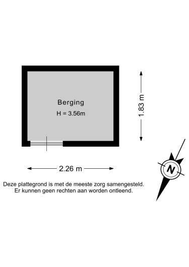 Plattegrond niet in brochure