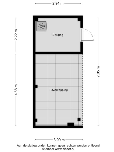 Plattegrond niet in brochure