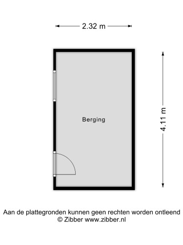 Plattegrond niet in brochure
