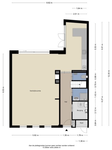 Plattegrond niet in brochure
