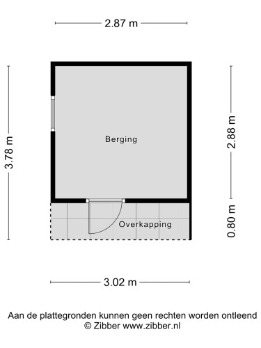 Plattegrond niet in brochure